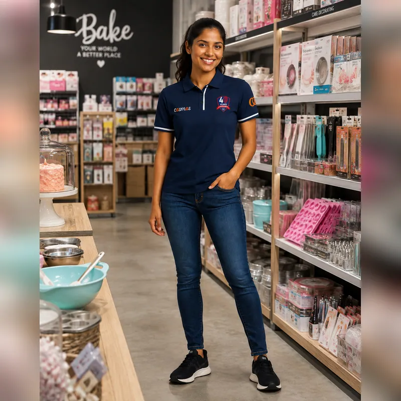 Branded bakery polo