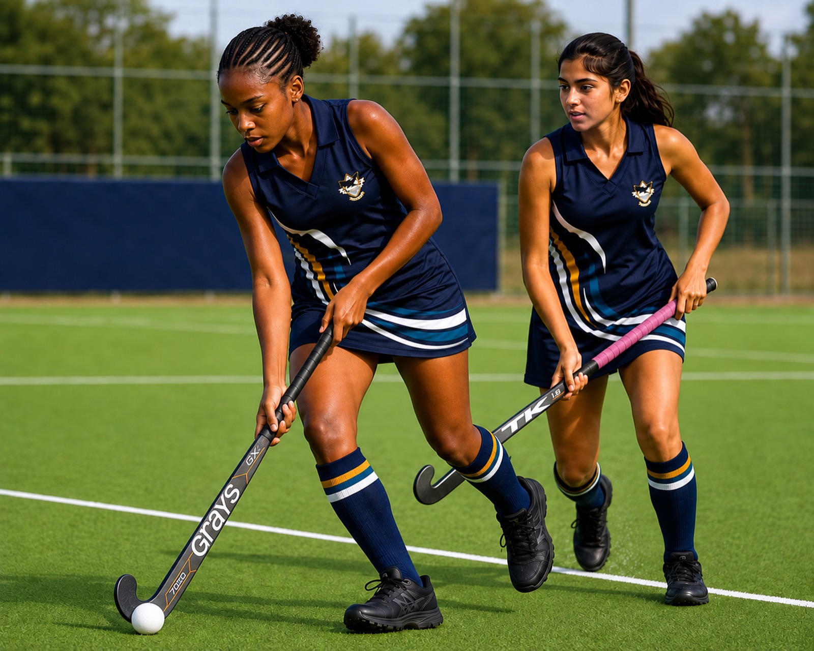 Hockey kit in action